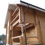 Металлочерепица на деревянном доме, подшив свесов, желоба, водосток