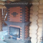 Печь камин в деревянном доме